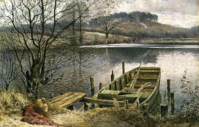 The River Ferry (akvarel og gouache)