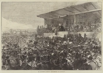 Gladstone taler til mødet om Blackheath