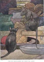 Bymusen viste sin veninde spisekammeret, 1930
