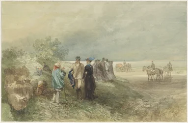 På kysten af ​​Zuiderzee