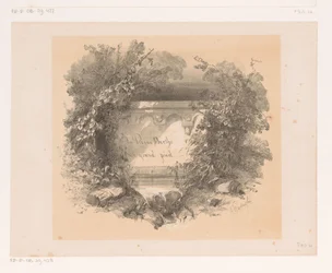 Titel på væg i landskab Titelside for: Jacques Collin de Plancy, La Reine Berthe au grand pied, 1842