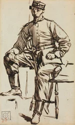 Charles Keene som frivillig.