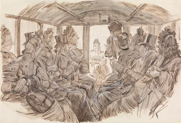 Interiør af en bus