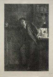 Frakken med pelsforet, 1869.