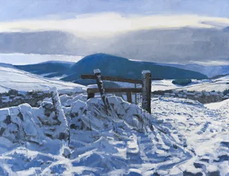 Borders Snow, 2012 (olie på lærred)