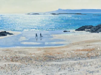 Crossing the Beach, 2014 (olie på lærred)