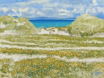 Glimt af Harris, 2014 (olie på lærred)