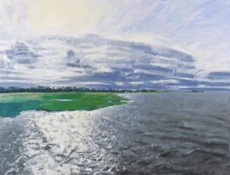 October Light, Aberlady, 2012 (olie på lærred)