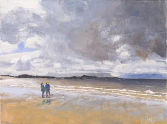 To figurer, 2017 (olie på lærred)