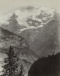 Jungfrau, Udsigt fra Mürren, Schweiz, ca. 1860