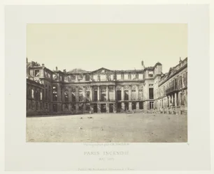 Paris Fire (Facaden af Palais de Saint-Cloud), fra serien "Paris Incendié"