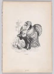 En bankmand fra scener fra dyrenes private og offentlige liv, ca. 1837-47.