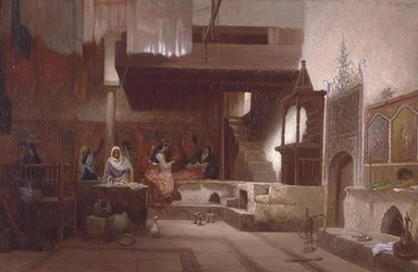 Hammam (olie på lærred)