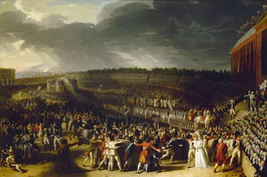 Federationens festival på Champ de Mars den 14. juli 1790, 1792.
