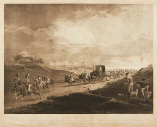 Kong George III i sin vogn