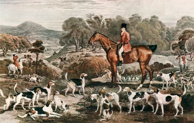 Ralph John Lambton og hans Horse Undertaker and Hounds, slutningen af det 18. århundrede, 1912