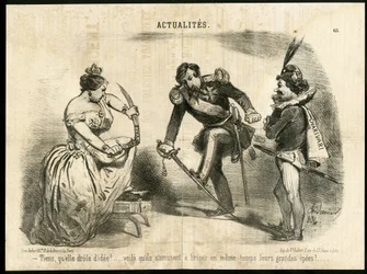 Illustration af Charles Vernier (? -1887) i Le Charivari