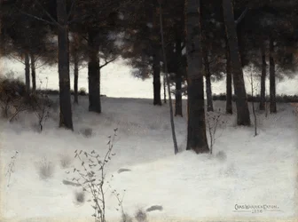 Skov om vinteren, 1886.