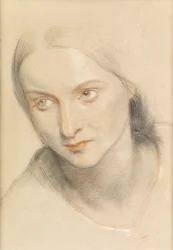 Studie af en kvindes hoved, 1894