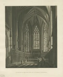 Interiør af Lichfield Cathedral - Lady Chapel: akvatintegravering, nd [c 1813] (tryk)