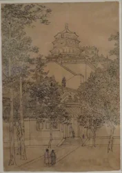 "Sommerpaladset, Peking" af Charles W. Bartlett, HMA 28114