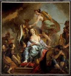 Ifigenias offer: Kong Agamemnon ofrer sin datter for at formilde Artemis