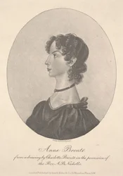 Anne Brontë, graveret af Walker & Boutall, ca. 1836-49 (gravering)