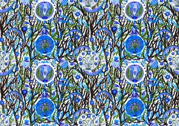 Ashmolean Museum Pattern Design #2, 2020 (pensel og kuglepenne)