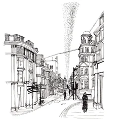 Cornmarket Street, 2019 (pen og blæk)