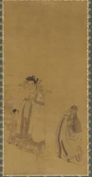 Dragekongen, der ærer Buddha, Ming-dynastiet, begyndelsen af midten af det 17. århundrede.