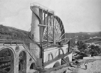 Laxey Wheel, Isle of Man, c1896