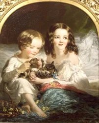 Portræt af Hon. Frederick og Jean Orde-Powlett