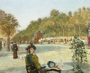 September Sunlight, Paris (olie på lærred)