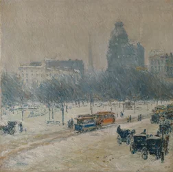 Vinter på Union Square