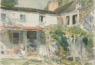 Bagsiden af det gamle hus