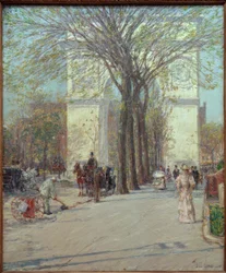 Washington Arch, forår