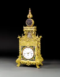 Et meget sjældent ormolu, indsat musikalsk automatbordur, sandsynligvis Guangzhou, ca. 1790