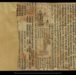 Almanak, Dunhuang Mogao (blæk på papir)