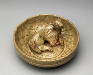 Dyr i pen, Western Jin, 265-316 (grønttøj)