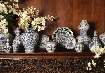 Blå og hvid porcelæn (keramik)