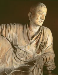 Figur af en lohan, Yuan-dynastiet (1260-1368)