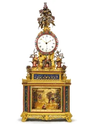 Imperialistisk slående, musikalsk og automatiseret "Daoist Immortal"-ur, Guangzhou-værksteder, Qianlong-periode, 1736-95
