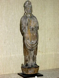 Kouan-yin, bodhisattva af medfølelse, Song-dynastiet (960-1276) (malet træ)