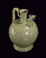 To-tud kande med bladdesign, North Sung Dynasty (keramik)