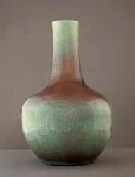 Farvet glaseret beholder (lertøj)