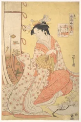 Ono no Komachi: nummer to (Sono ni), fra serien Stilfulde parodier på de seks udødelige digtere (Fūryū yatsushi rokkasen)