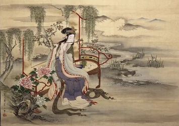 Den kinesiske skønhed Yang Guifei, ca 1810-1815.