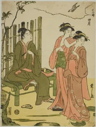 Den fjerde måned (Shigatsu), fra serien "De tolv måneder (Juni toki)"