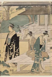 The Matsukaze Chapter of the Tale of Genji (fra serien The Tale of Genji in Elegant Modern Dress)