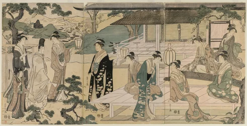 The Matsukaze Chapter of the Tale of Genji fra serien The Tale of Genji, ca. 1791.